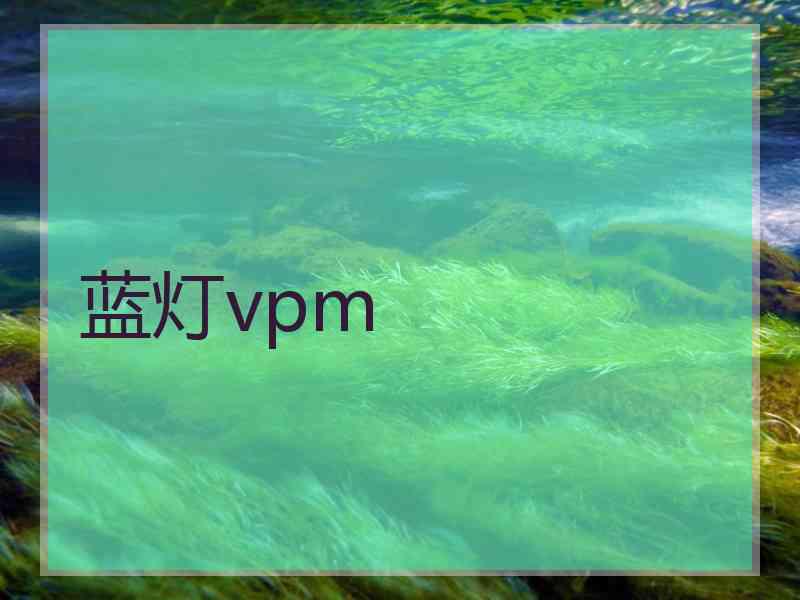 蓝灯vpm